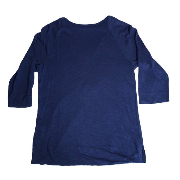 Lilly Pulitzer women top tunic floral Embroidered navy boho casual cruise Medium - Picture 7 of 8